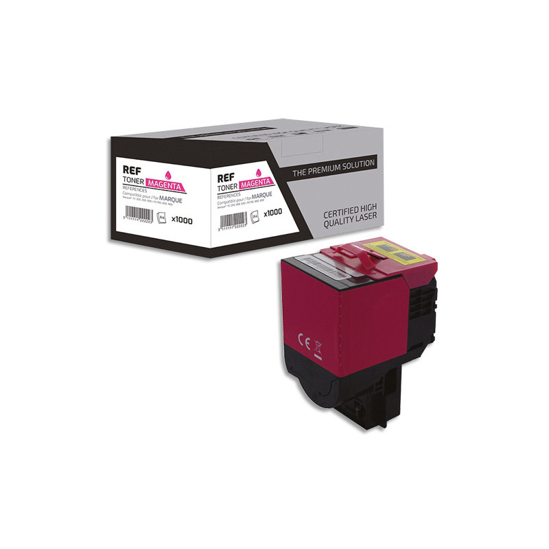 PSN Cartouche compatible laser magenta Lexmark 80C2XM0, L1-LT802XXM