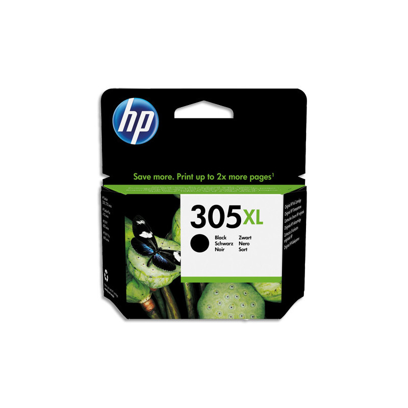 HP 305XL Cartouche d'Encre Noire grande capacité Authentique (3YM62AE)