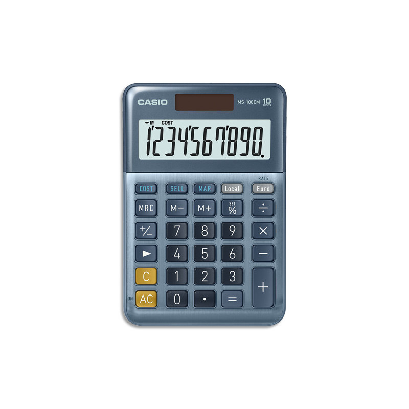 CASIO Calculatrice de bureau 10 chiffres CSCALMS-100EM