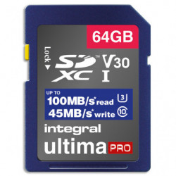 INTEGRAL Carte SDHC 64Go 4K...