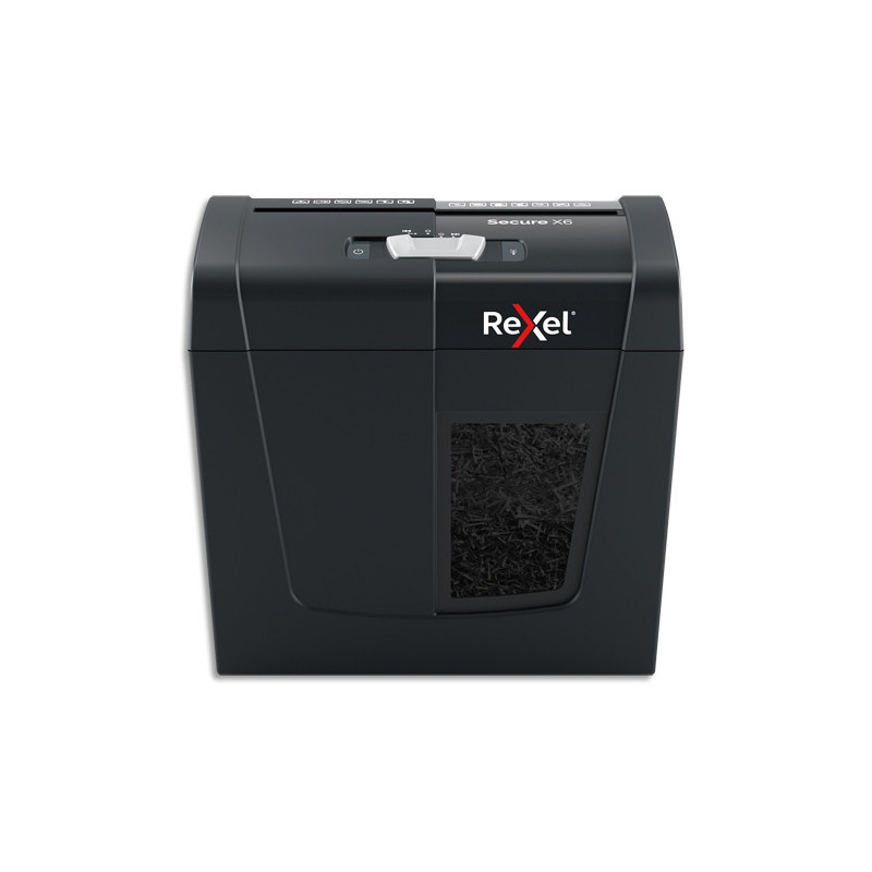 REXEL Destructeur de documents Secure X6 P-4, coupe croisée, 4x40mm, 6 feuilles, 10 litres, 2020122EU