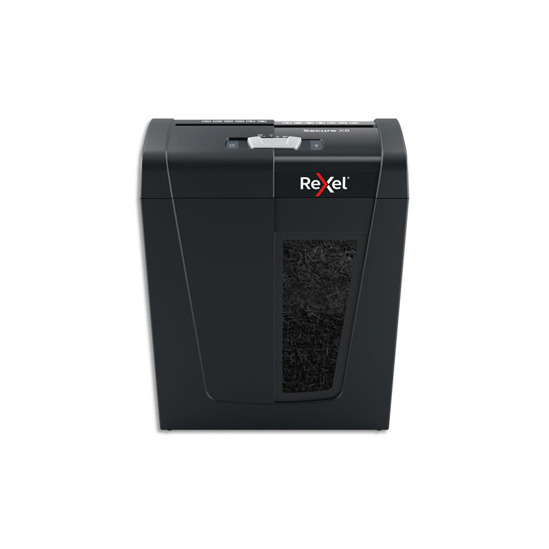 REXEL Destructeur de documents Secure X8 P-4, coupe croisée, 4x40mm, 8 feuilles, 14 litres, 2020123EU