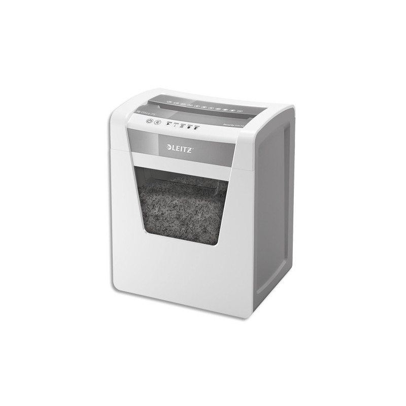 LEITZ Destructeur de documents IQ Protect 10X P-4, coupe croisée, 10 feuilles, 18 litres, 80920000