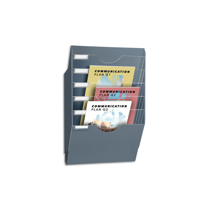 CEP Trieur mural 6 cases gris
