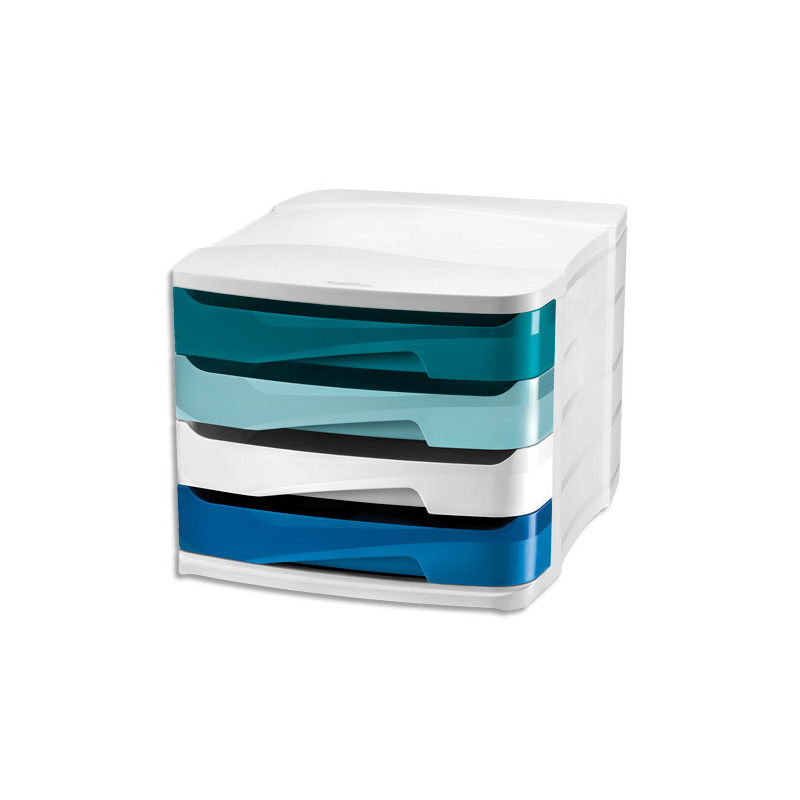 CEP Module de classement RIVIERA 4 tiroirs - Dimensions L29,2 x H24,6 x P38,6 cm. Coloris assortis