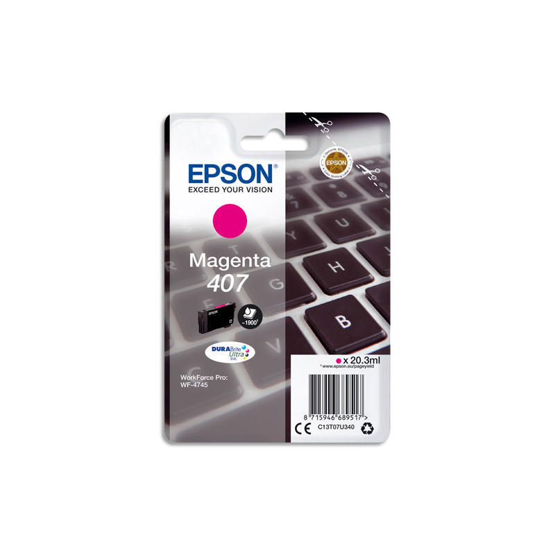 EPSON Cartouche Jet d'Encre Magenta L ''Clavier'' WF-4745 Series - C13T07U340