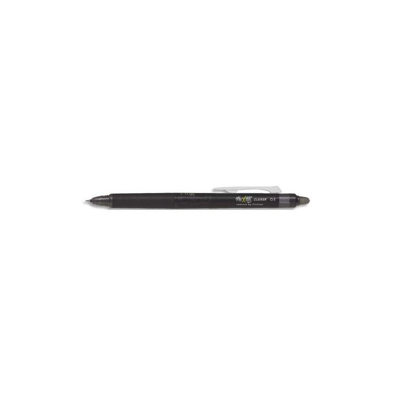 PILOT FriXion Point CLICKER 05 - Roller encre gel - Noir - Pointe Fine