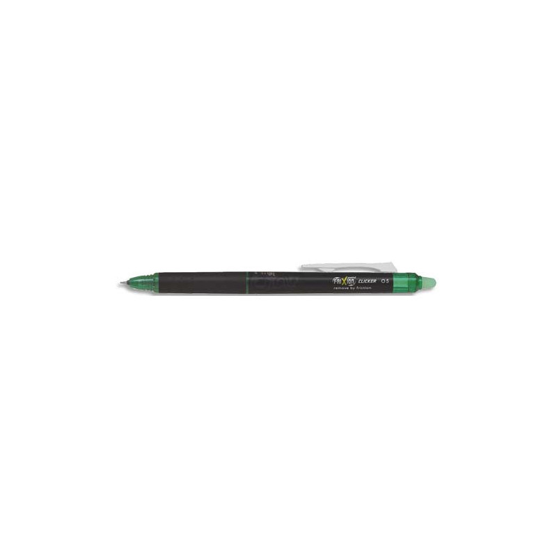 PILOT FriXion Point CLICKER 05 - Roller encre gel - Vert - Pointe Fine