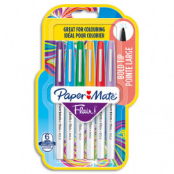 PAPERMATE Blister de 6 feutres Flair Bold assortis