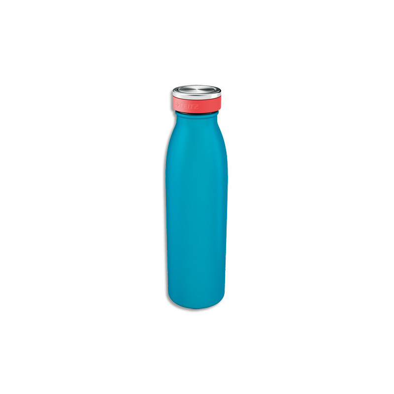 LEITZ Bouteille isotherme 500 ml Cosy, bleu, boissons chaudes 7h et froides 15h, D68 x H235 mm