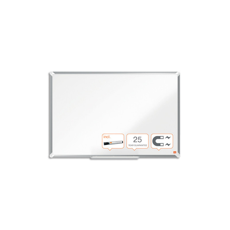 NOBO Tableau blanc émaillé Premium Plus, 900 x 600 mm