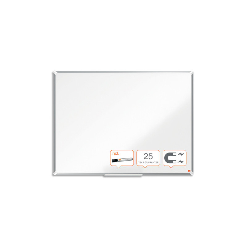 NOBO Tableau blanc émaillé Premium Plus, 1200 x 900 mm