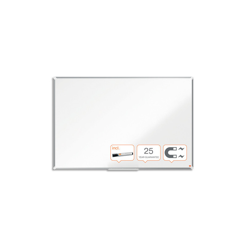 NOBO Tableau blanc émaillé Premium Plus, 1500 x 1000 mm