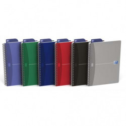 OXFORD Cahier spiralé Essentials 14,8x21 100 pages 5x5. Couverture carte souple assortie