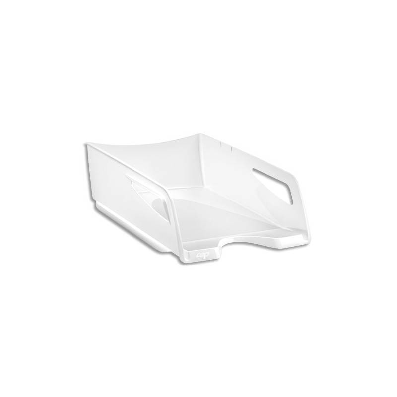 CEP Maxi Corbeille à courrier RIVIERA. Dimensions (l x h x p) : 26,5x11,5x38,7 cm. Coloris blanc arctique