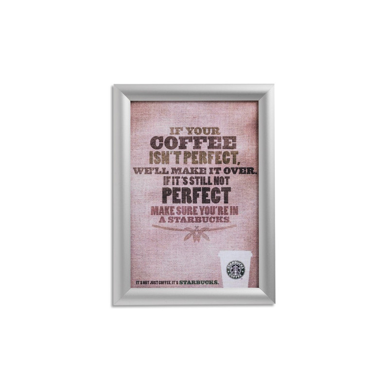 DEFLECTO Porte-visuel avec cadre clipsable A3. Livré avec fixation. Dim : 32,7 x 45 x 1,2 cm