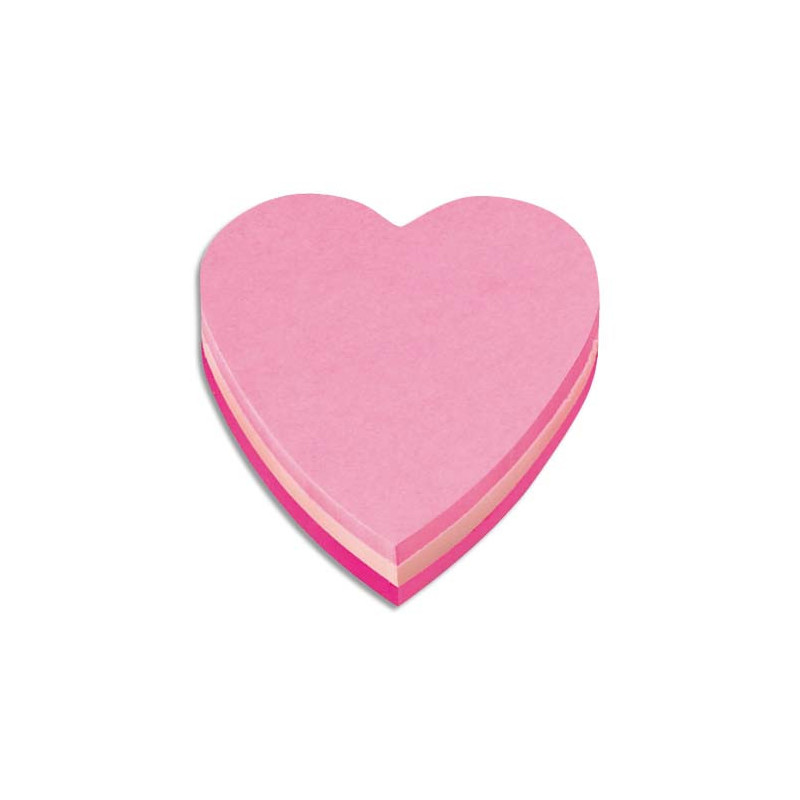 POST-IT Bloc repositionnable 225 feuilles forme coeur 2007H