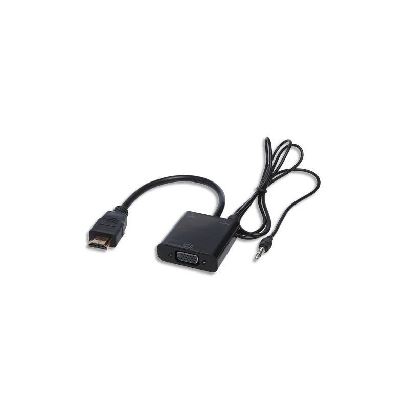 APM Convertisseur HDMI Mâle / VGA Femelle 10cm Noir 590472