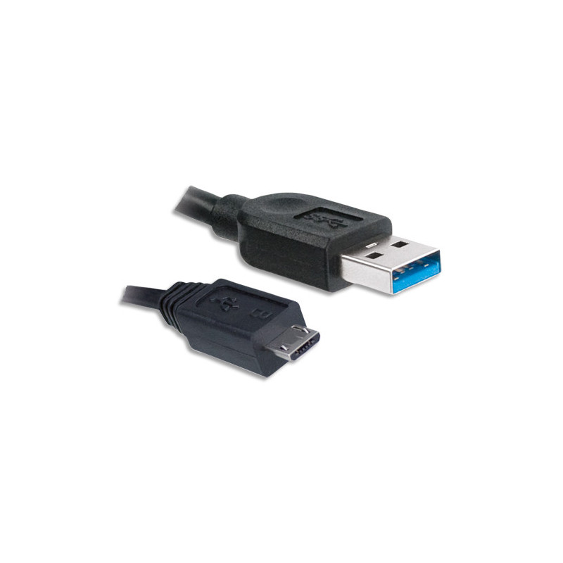 APM Câble USB 2.0 USB-A/Micro USB Mâle/Mâle 2m Noir 570310