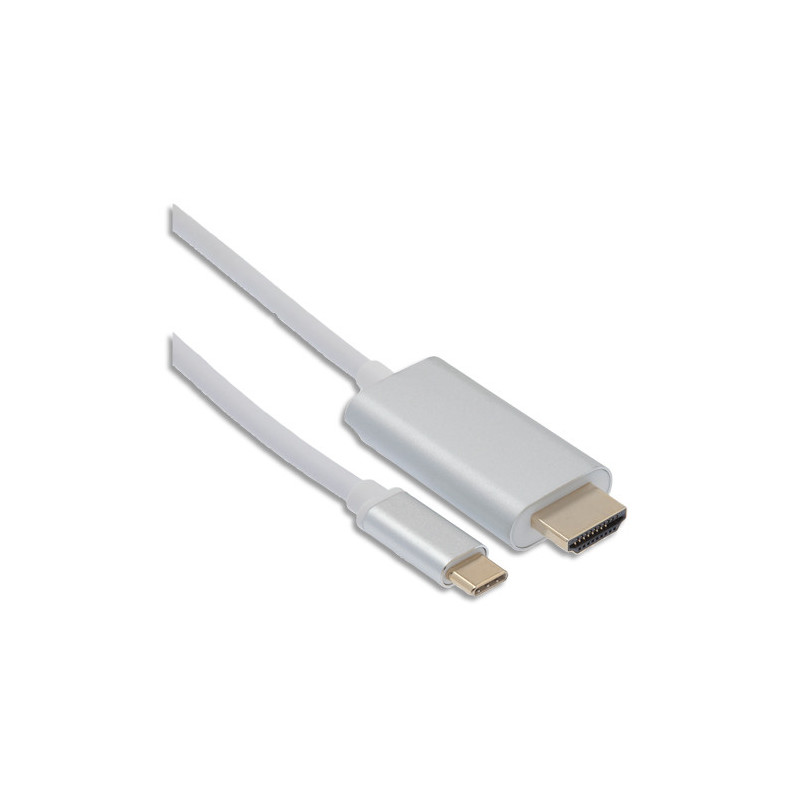 APM Câble HDMI Mâle/ Type-C Mâle 4K 1,8m Alu 590480