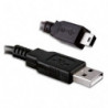APM Câble USB 2.0 A/Mini USB Mâle/Mâle 1,8m Noir 570308