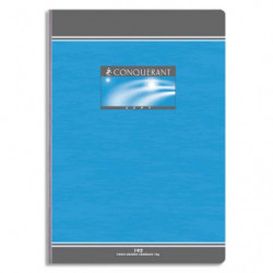 CONQUERANT C7 Cahier reliure brochure 21x29,7cm 192 pages 70g grands carreaux Seyès