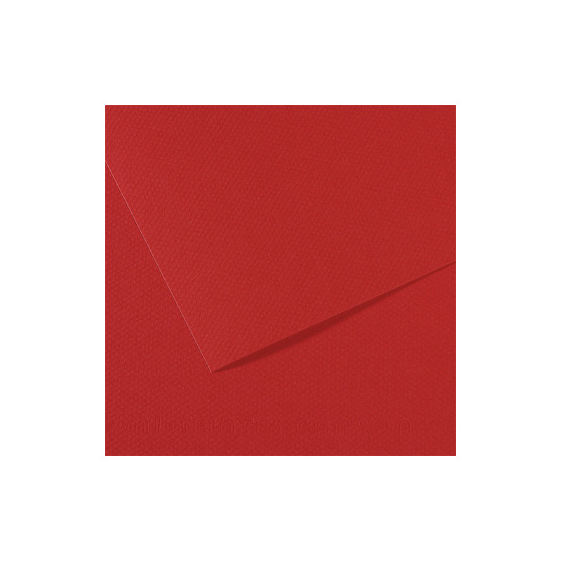 CANSON Feuille MI-TEINTES® 50X65 160g rouge vif 505
