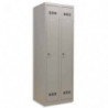 PIERRE HENRY Vestiaire métal industrie propre 2 casiers largeur 60 cm Gris perle