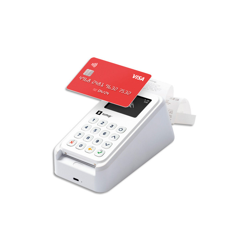 SUMUP Kit de paiement Sumup 3G+, contenant 1 imprimante+3 rouleaux de papier+1 adaptateur+1 câble USB-C