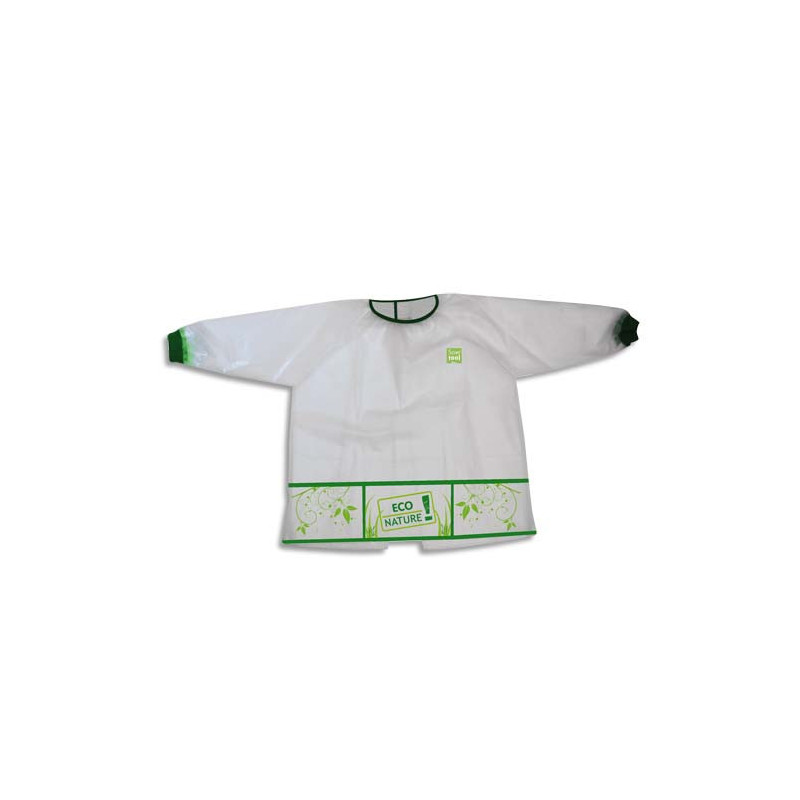 WONDAY Tablier imperméable 3 poches pour enfant 4 à 6 ans en matière recyclée et biodégradable