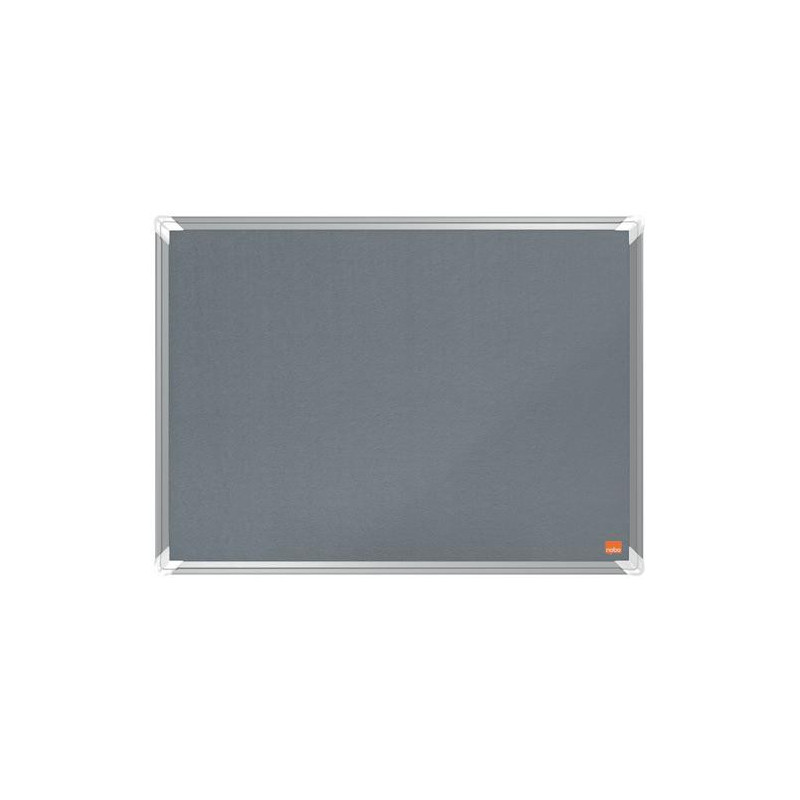 NOBO Tableau d'affichage en feutre Premium Plus - 600 x 450 mm - gris - 1915194