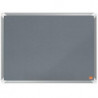 NOBO Tableau d'affichage en feutre Premium Plus - 600 x 450 mm - gris - 1915194