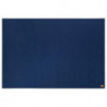 NOBO Tableau d'affichage en feutre avec un cadre fin, 900 x 600 mm. Coloris Bleu. Garantie 10 ans