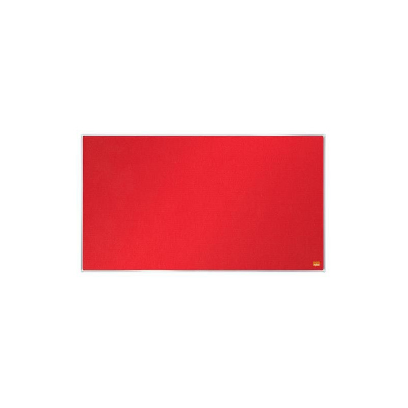 NOBO Tableau d'affichage Widescreen en feutre Impression Pro - 710 x 400 mm - rouge - 1915419