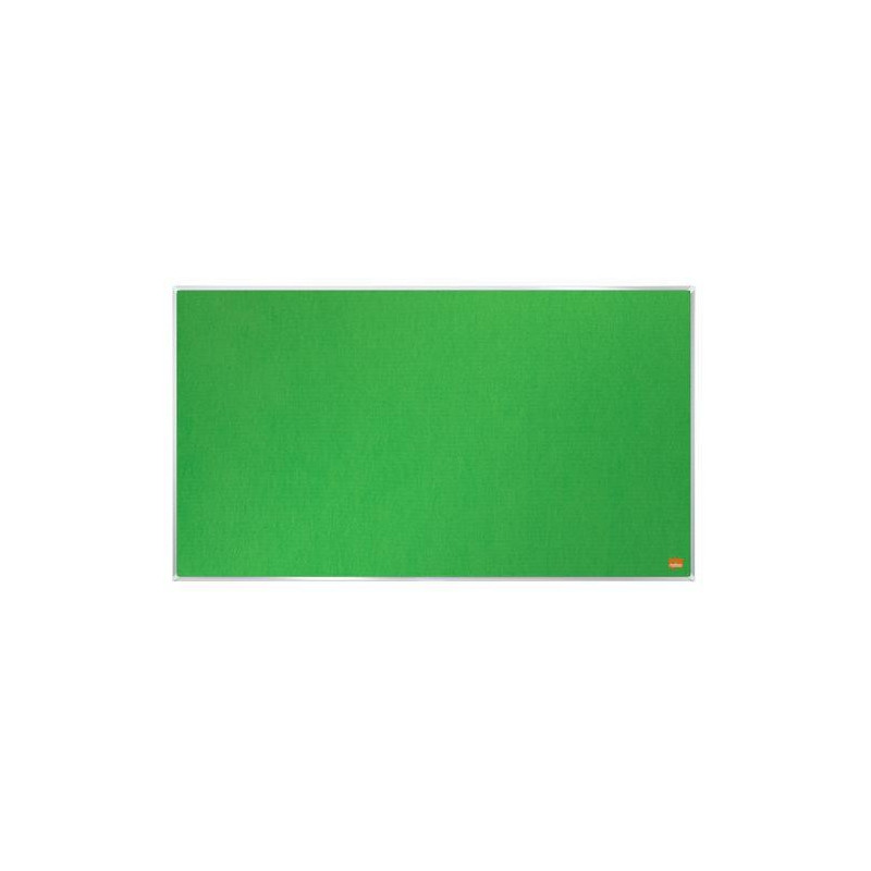 NOBO Tableau d'affichage Widescreen en feutre Impression Pro - 710 x 400 mm - vert - 1915424