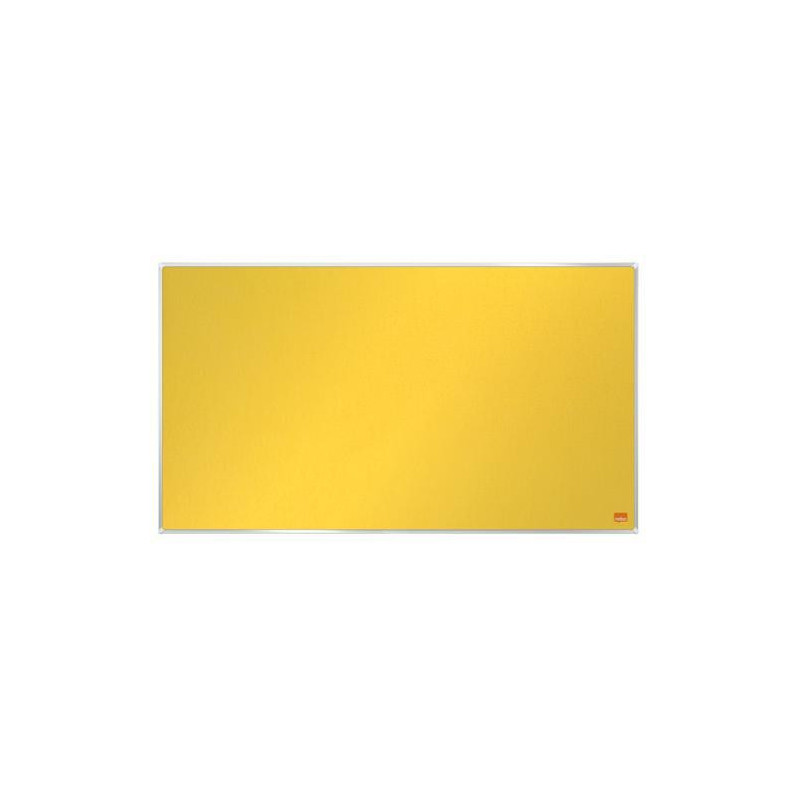 NOBO Tableau d'affichage Widescreen en feutre Impression Pro - 710 x 400 mm - jaune - 1915429