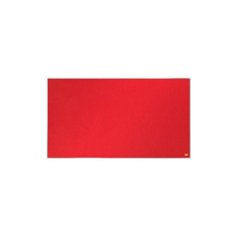 NOBO Tableau d'affichage Widescreen en feutre Impression Pro - 890 x 500 mm - rouge - 1915420