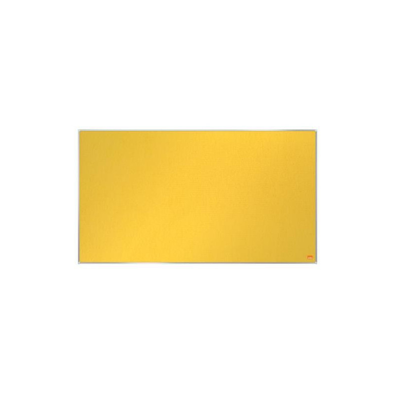 NOBO Tableau d'affichage Widescreen en feutre Impression Pro - 890 x 500 mm - jaune - 1915430