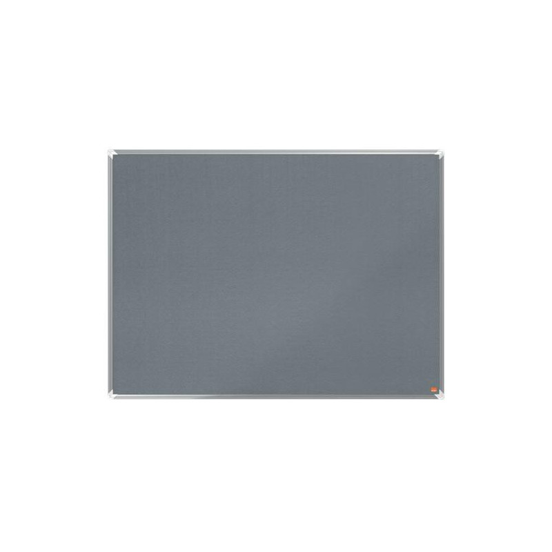 NOBO Tableau d'affichage en feutre Premium Plus - 1200 x 900 mm - gris - 1915196