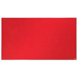 NOBO Tableau d'affichage Widescreen en feutre Impression Pro - 1220 x 690 mm - rouge - 1915421