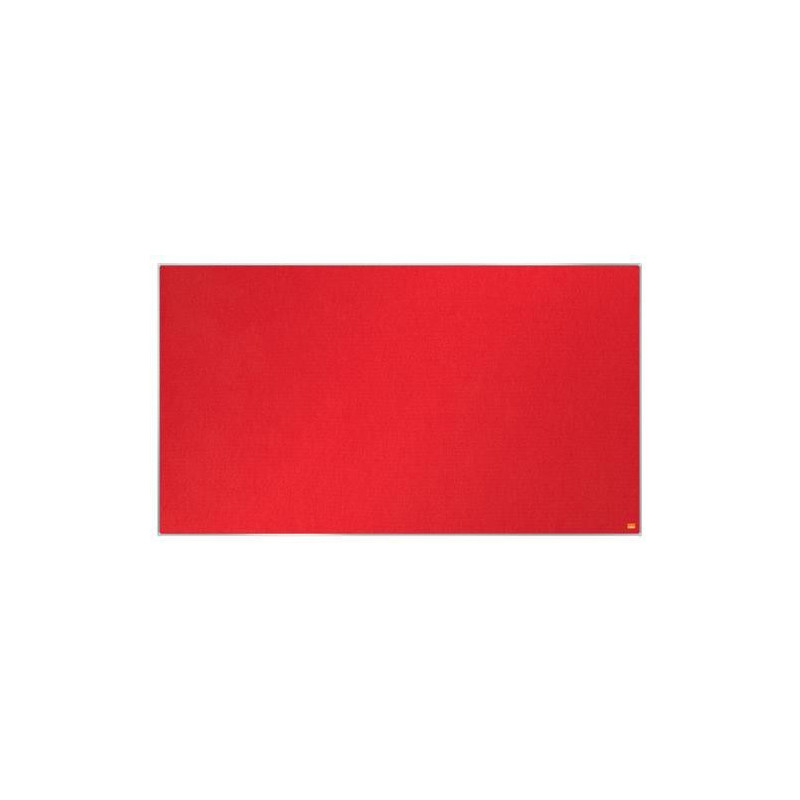 NOBO Tableau d'affichage Widescreen en feutre Impression Pro - 1220 x 690 mm - rouge - 1915421