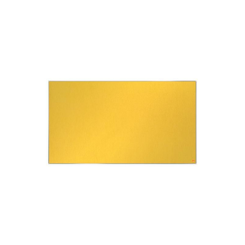 NOBO Tableau d'affichage Widescreen en feutre Impression Pro - 1220 x 690 mm - jaune - 1915431