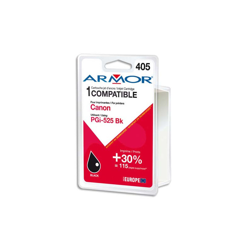 ARMOR compatible Jet d'encre Black pour CANON PGI-525PGBK K12560