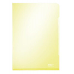 LEITZ Sachet de 100 pochettes-coin A4 en PVC15/100eme lisse. Coloris jaune