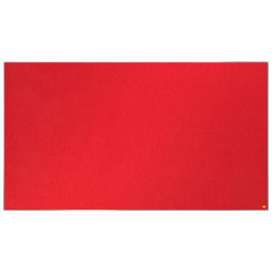 NOBO Tableau d'affichage Widescreen en feutre Impression Pro - 1550 x 870 mm - rouge - 1915422