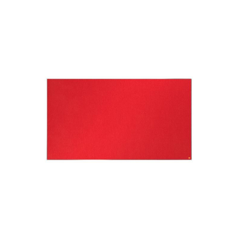 NOBO Tableau d'affichage Widescreen en feutre Impression Pro - 1550 x 870 mm - rouge - 1915422