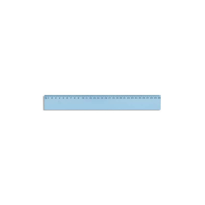 WONDAY Règle plate 30 cm en plastique incassable