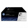 HP Pack de 2 cartouches Laser Noir CE278AD
