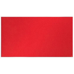 NOBO Tableau d'affichage Widescreen en feutre Impression Pro - 1880 x 1060 mm - rouge - 1915423