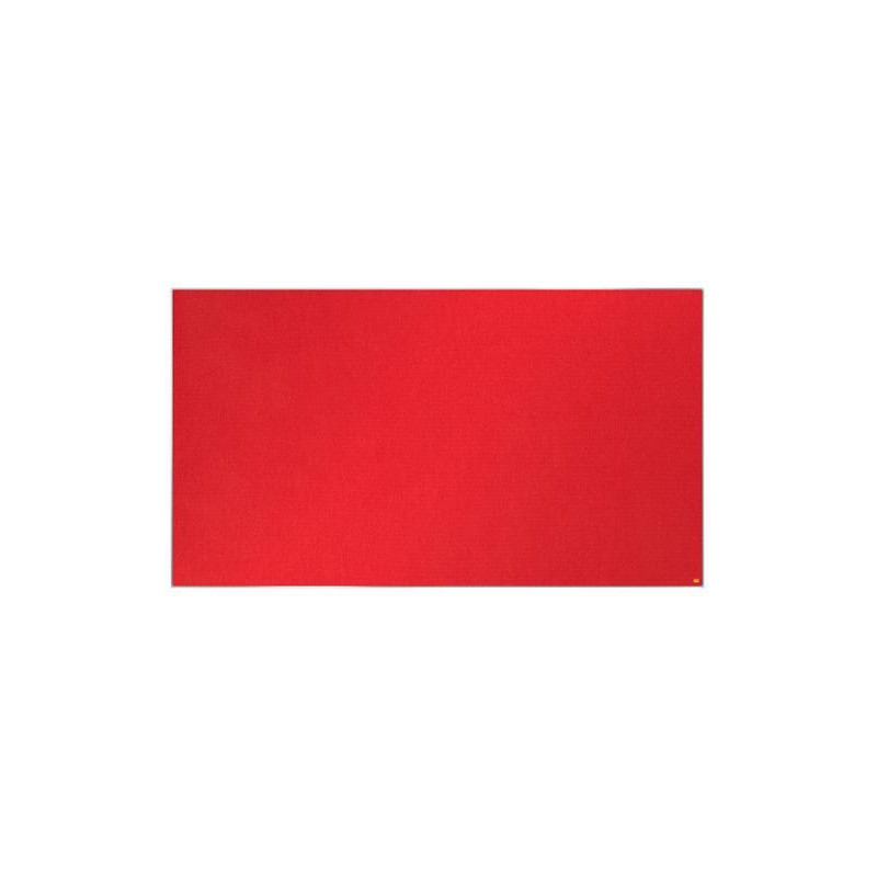 NOBO Tableau d'affichage Widescreen en feutre Impression Pro - 1880 x 1060 mm - rouge - 1915423